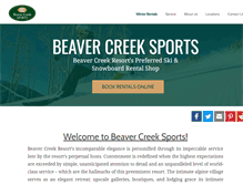 Tablet Screenshot of beavercreeksports.com